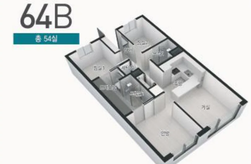 64B 타입 평면도 (3차)